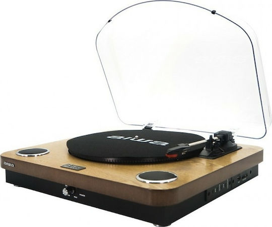 Aiwa LPS-25WD Πικάπ Καφέ