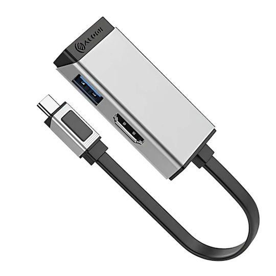 Alogic Magforce Duo 2-In-1 USB-C Docking Station με HDMI 4K PD Ασημί