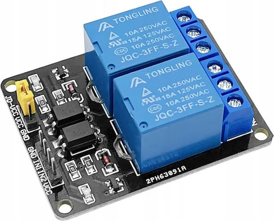 Rosfix 2-κανάλις Μονάδα Ρελέ 12v Arduino