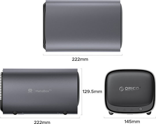 Orico MetaBox Pro NAS με 4 θέσεις για HDD/M.2/SSD και 2 θύρες Ethernet