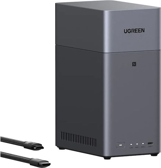 Ugreen DH2300 NAS Кула с 2 слота за HDD/SSD