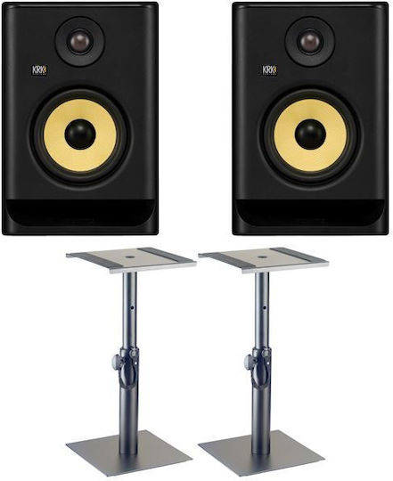 Krk Rp-5-g5 Rokit Powered Studio Monitor Speakers Stands