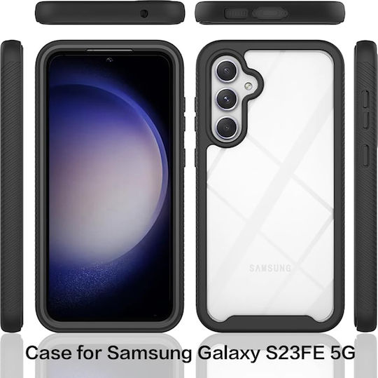Techsuit Umschlag Rückseite Transparent (Galaxy S23 FE)