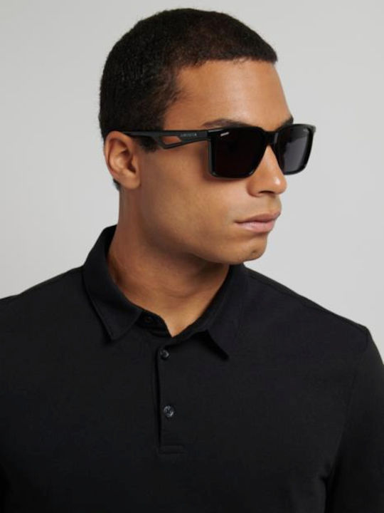 Carrera Unisex Sunglasses with Black Horn-Rimmed Frame and Grey Lenses 065/S 807/IR