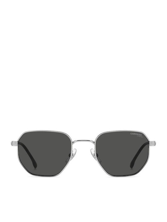 Carrera Unisex Sonnenbrillen mit Silbernem Metallrahmen und Grauen Gläsern 380/S 85K/IR