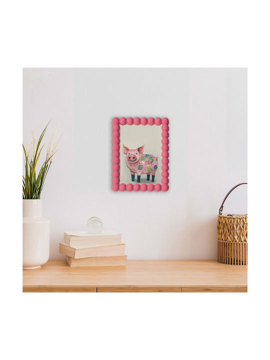 Panou Acrilic Pink Pig Roz 15x20cm