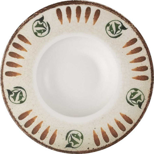 Kutahya Porselen Teller Suppe aus Porzellan Weiß 27cm 6Stück