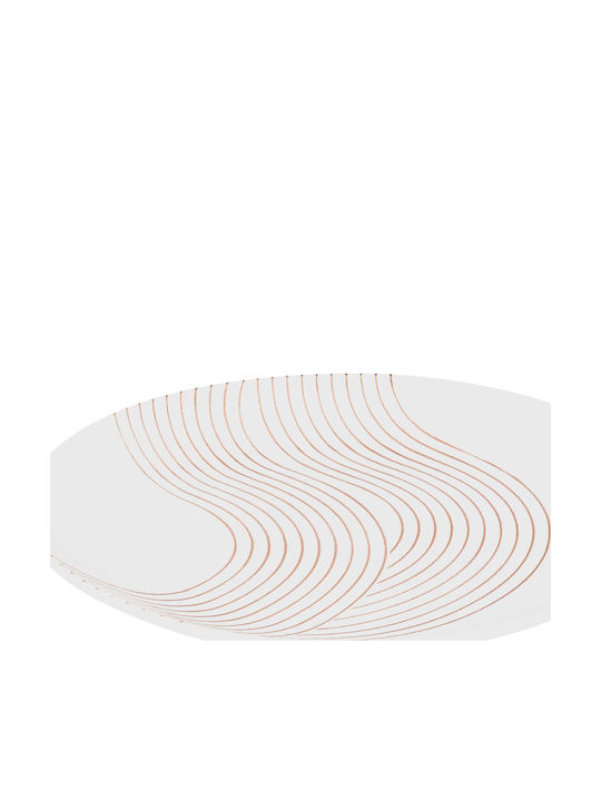 S-d Sky Plate Desert made of Porcelain White with Diameter 19cm