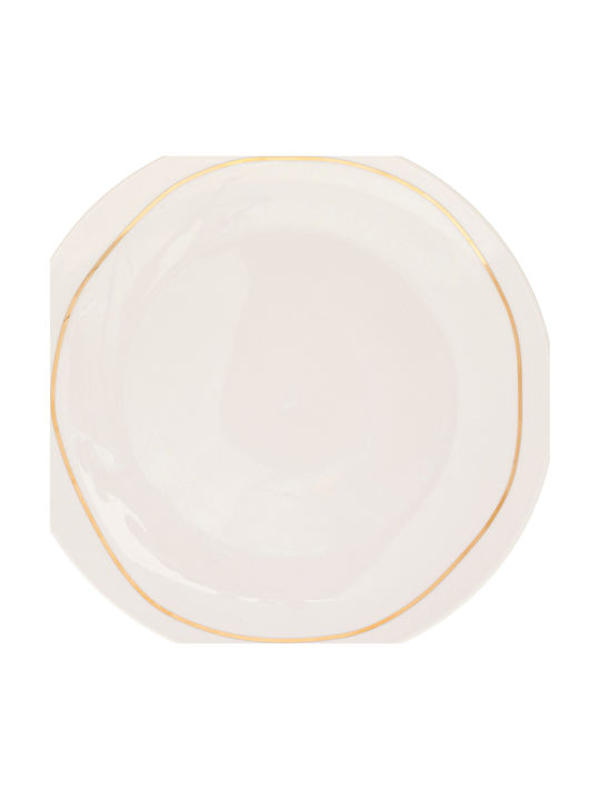 S-d Selena Plate Shallow made of Porcelain White with Diameter 26cm