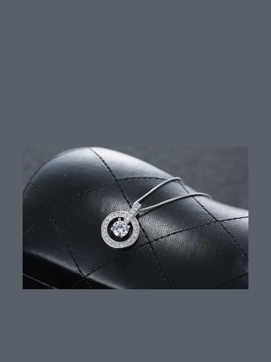 Halskette aus Silber mit Zirkon