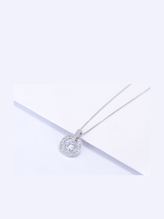 Halskette aus Silber mit Zirkon