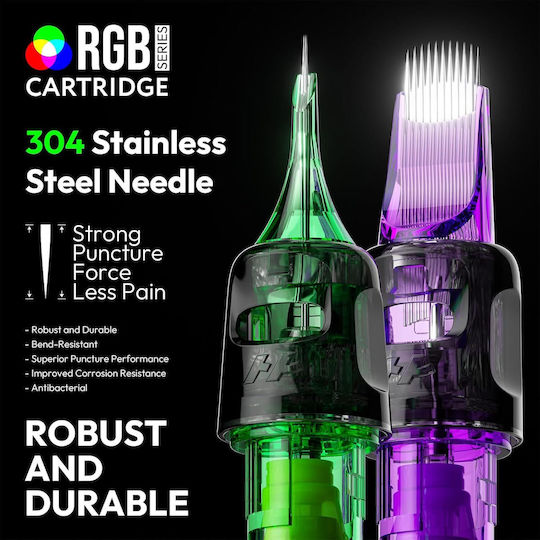 Set 50 Ace Profesionale De Unică Folosință Hawink Pentru Tatuaje #12 Liner Shader Magnum 0,35 Mm 12 Tipuri Modul Ac 3rl 5rl 7rl 3rs 5rs 7rm 9r 11rm 13rm 15rm Oțel Inoxidabil Accesorii Profesionale En20-fg-50kit-j