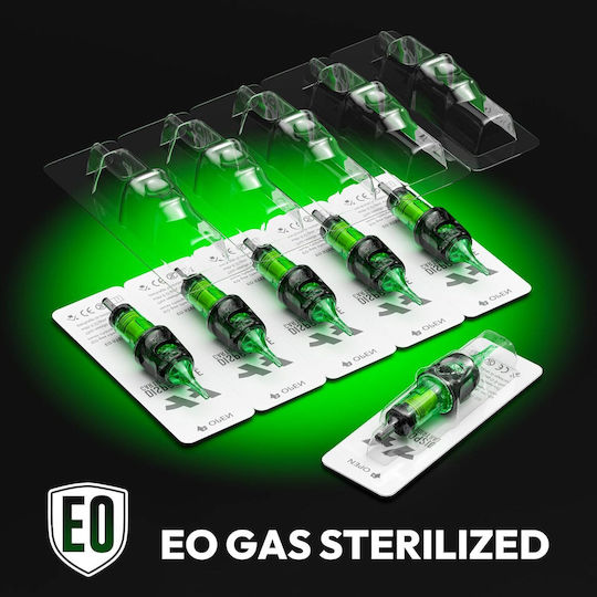 Set 50 Ace Profesionale De Unică Folosință Hawink Pentru Tatuaje #10 Bugpin Round Liner 0,30 Mm 5 Tipuri Modul Ac 3rl 5rl 7rl 9rl 11rl Oțel Inoxidabil Accesorii Tatuaje Începători Artiști En20-fg-50kit-r