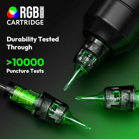 Set 50 Ace Profesionale De Unică Folosință Hawink Pentru Tatuaje #10 Bugpin Round Liner 0,30 Mm 5 Tipuri Modul Ac 3rl 5rl 7rl 9rl 11rl Oțel Inoxidabil Accesorii Tatuaje Începători Artiști En20-fg-50kit-r