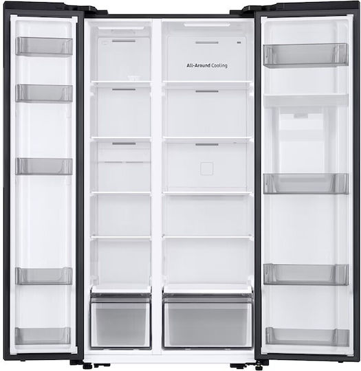 Samsung Ψυγείο Ντουλάπα 578lt Total NoFrost Υ178xΠ91.2xΒ65.4εκ. Μαύρο RS57DG410EB4EF