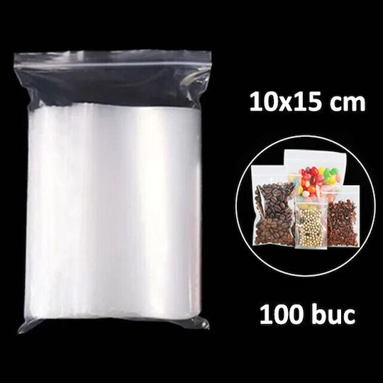 Ziplock Type Zipper Bag 100x150mm Set 100 Pieces