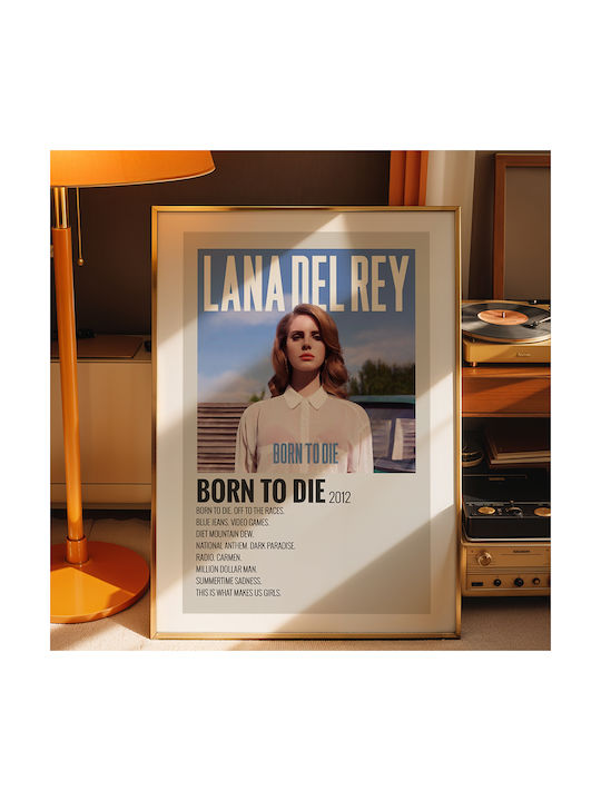 Music Poster Born To Die Lana Del Rey Ms487 21cm X 30cm