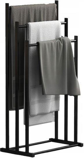 Καλόγερος Μπάνιου Τριπλός 41x84cm Inox Μαύρος Καλόγερος Μπάνιου Τριπλός 41x84cm Inox Μαύρος