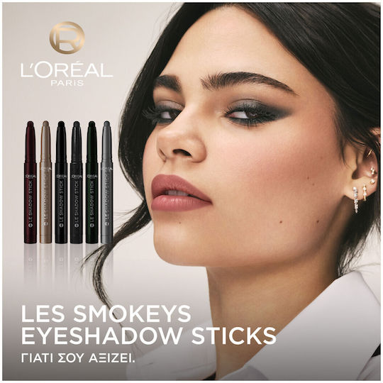 L'Oreal Paris Le Shadow Σκιά Ματιών Matte σε Stick 290 Midnight Noir 1.4gr