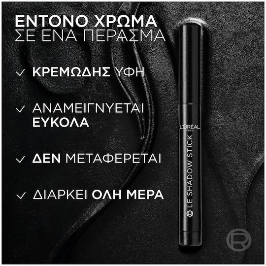 L'Oreal Paris Le Shadow Σκιά Ματιών Matte σε Stick 290 Midnight Noir 1.4gr