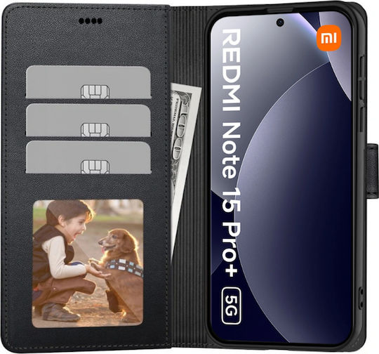 Tech-Protect Plus Wallet Δερματίνης Μαύρο (Redmi Note 15 Pro+ / Poco M8 Pro)