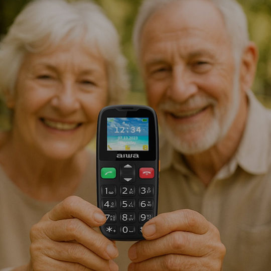 Aiwa FPH-S100-4G Dual SIM Κινητό με Κουμπιά Μαύρο