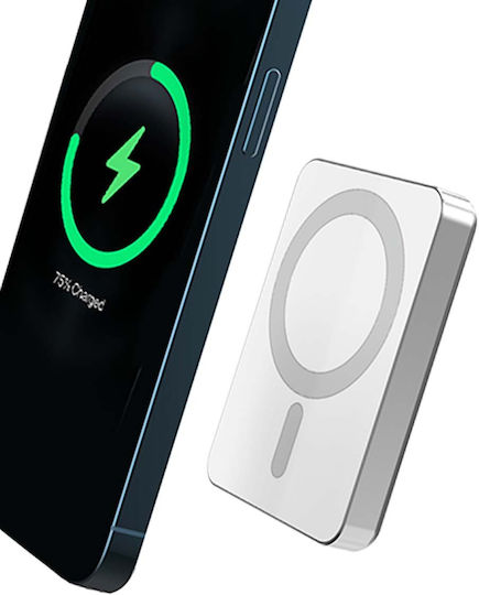Force Power MagSafe Power Bank 5000mAh 15W Γκρι