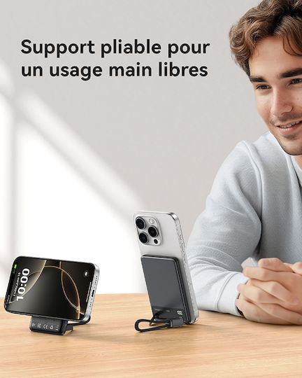 Iniu Power Bank 5000mAh cu Port USB-C Negru