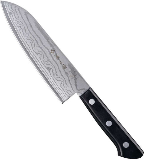 Tojiro Basic Μαχαίρι Santoku από Δαμασκηνό Ατσάλι 17cm