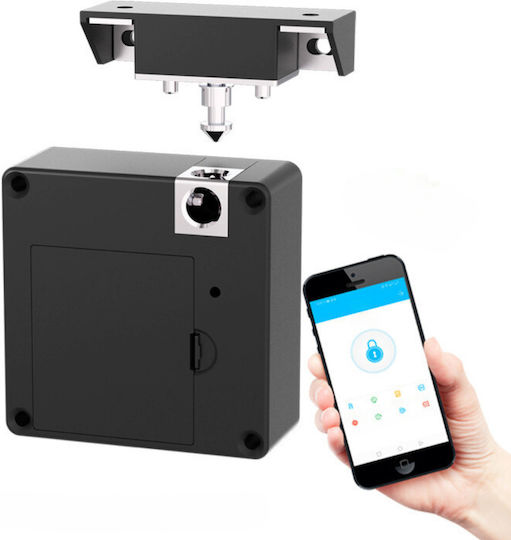 Lacăt Electronic în culoare Negru cu Conectivitate Bluetooth și Wi-Fi