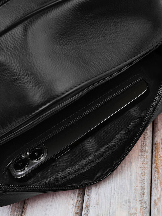 Leather Women's Bag Shoulder Black