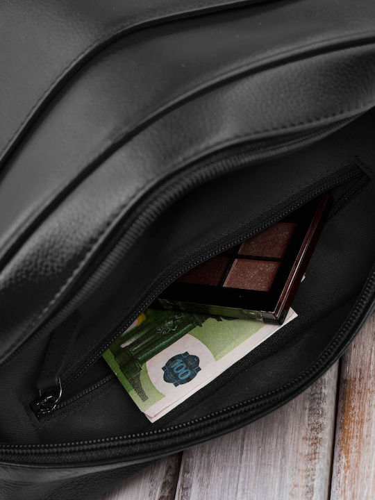 Leather Women's Bag Shoulder Black