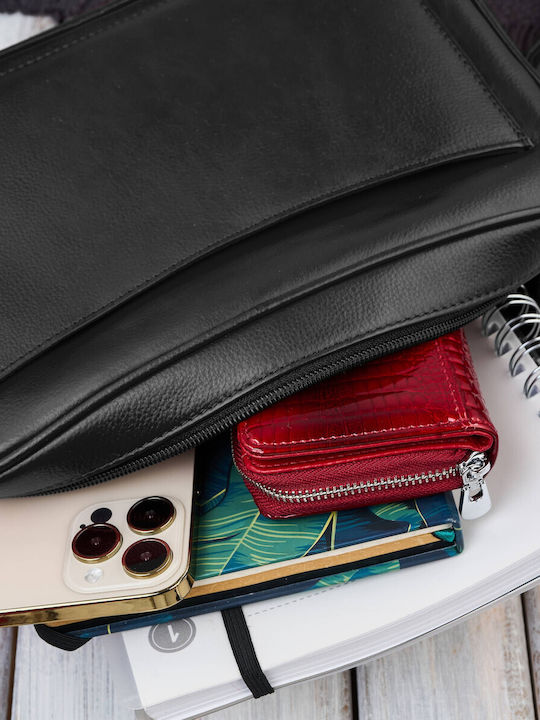 Leather Women's Bag Shoulder Black
