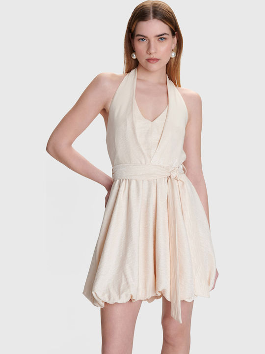 Summer Mini Dress for Wedding Christening Vanilla