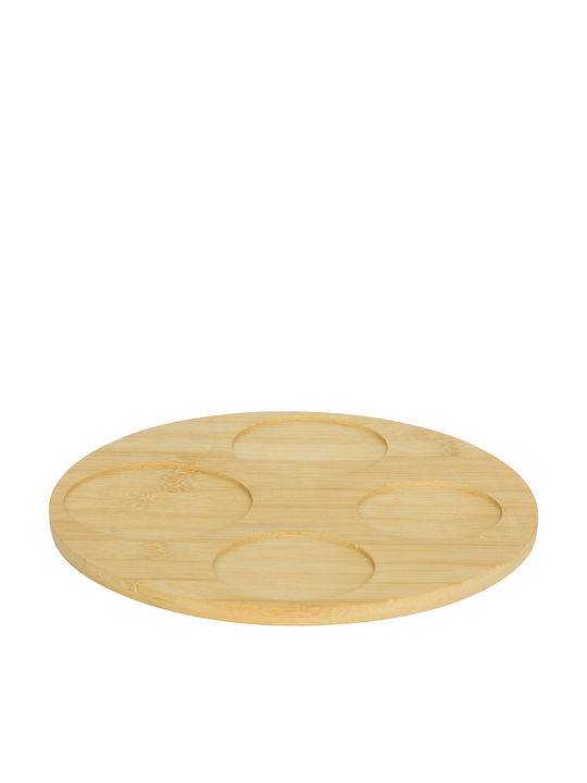 Ceramic Dessert Divided Serving Plate with 4 Slots S-d Sunshine White Ø26cmxY8.5cm Ceramic Dessert Divided Serving Plate with 4 Slots S-d Sunshine White Ø26cmxY8.5cm