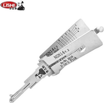 Lishi Nsn14 2 În 1 Decodor Auto Pentru Chei Nissan Infiniti Subaru Ușă Portbagaj Nsn14 Dr Bt