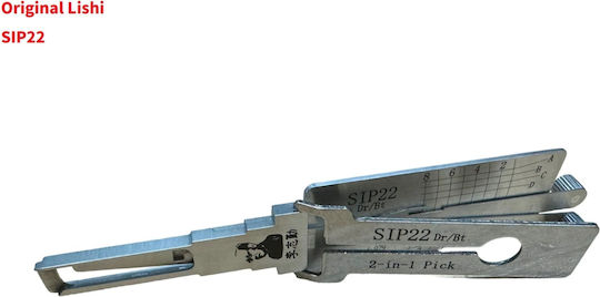 Lishi Original Sip22 Instrument Auto Decoder 2-în-1 Chei Fiat 500 Alfa Romeo Iveco Jeep Dodge Uși Portbagaj