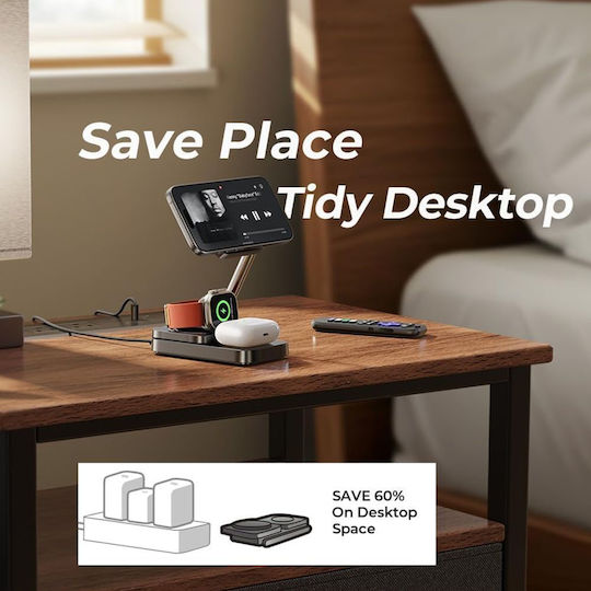 Lisen Charging Stand 15W in Black color (YL0424010003)