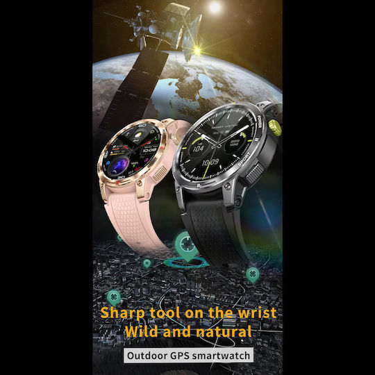 Microwear NX18 Smartwatch with Heart Rate Monitor (Pink)