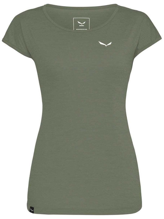 Puez Γυναικείο Αθλητικό T-shirt Fast Drying Πράσινο