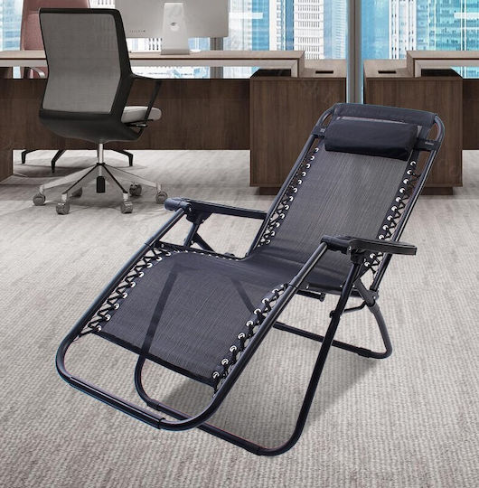 Stuhl Strand Aluminium Schwarz