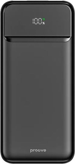Proove Proove Illuminator 2 Power Bank 10000mAh 22.5W mit 2 USB-A Ausgangsanschlüsse und USB-C Ausgangsanschluss Power Delivery / Schnellladung Schwarz