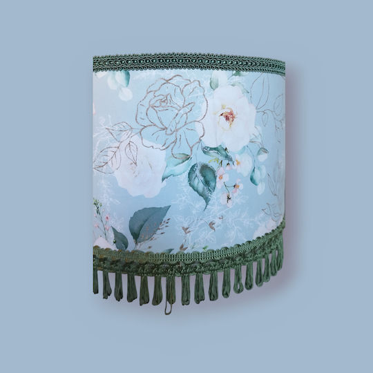 Oxygen White Roses Ceiling Light White with E27 Socket 35x20cm