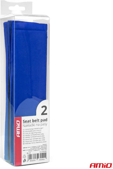 Set 2 Seat Belt Protectors Blue Color
