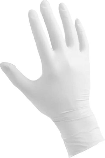 Sis Box 100 Disposable Vinyl Gloves Medical Use Without Powder Size S White