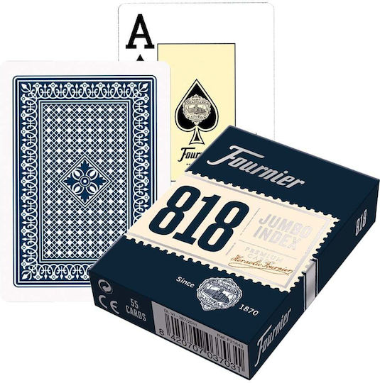 Fournier – 818 Карти За Игра Покер Джъмбо Индекс Червено Синьо