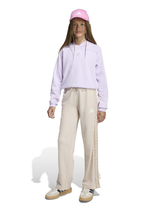 Kinder-Sweatshirt Gekürzt mit Kapuze Lilac Sweatshirt