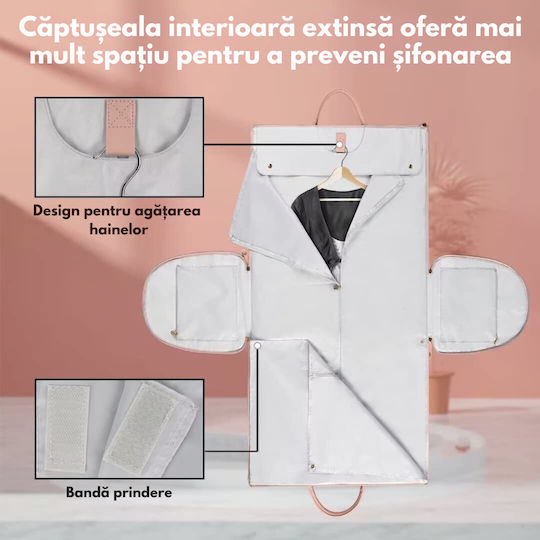 Σακ Βουαγιάζ Μαύρο από Δερματίνη Μ52xΠ18xΥ32εκ.