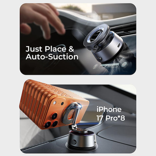 Lisen Car Mobile Mount with Magnet Magsafe Grey