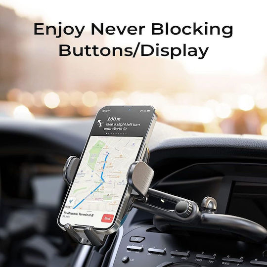 Lisen Car Mobile Mount with Adjustable Hooks Black